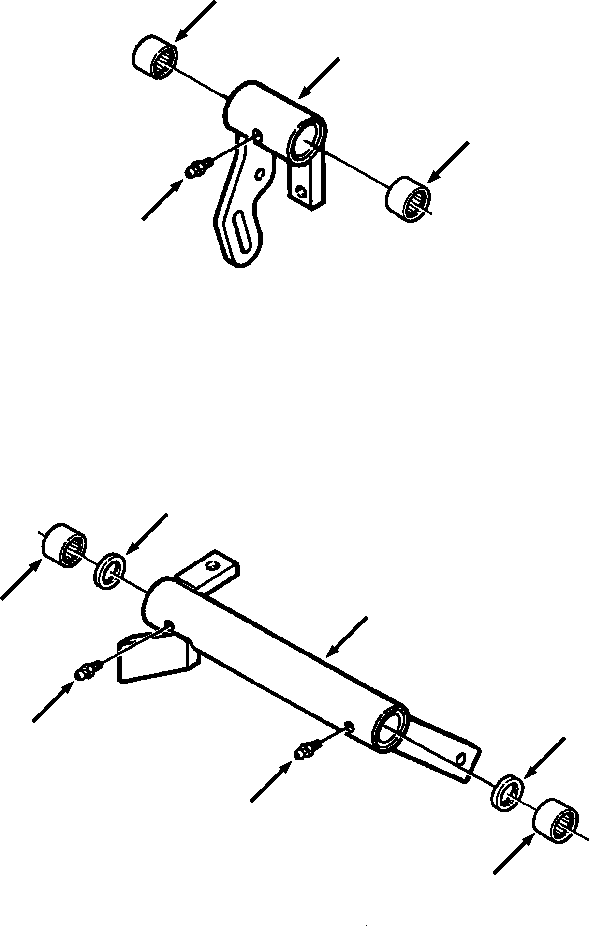 Bulldozers Komatsu / D38E-1/P-1 S/N P085501-P085798(D38EP1) / THROTTLE LINKS(12-016 : 12BVD38E.001)