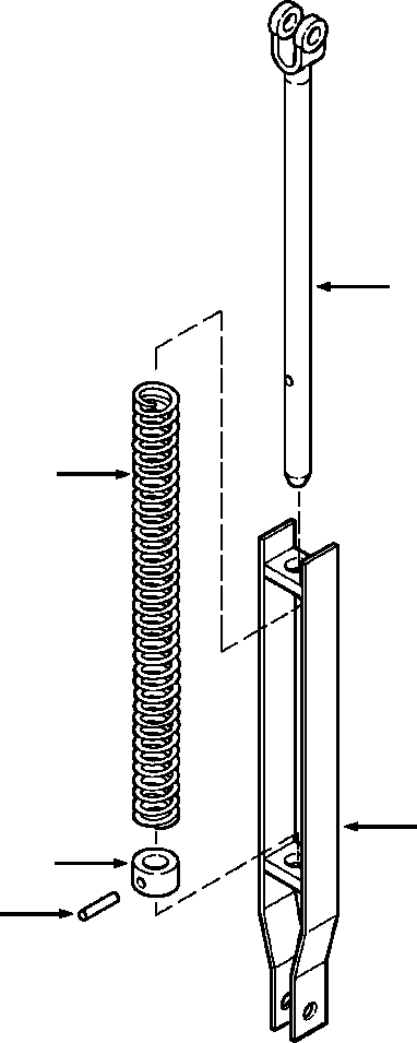 Bulldozers Komatsu / D38E-1/P-1 S/N P085501-P085798(D38EP1) / DECELERATOR OVER TRAVEL(12-018 : 12BVTD9H.003)