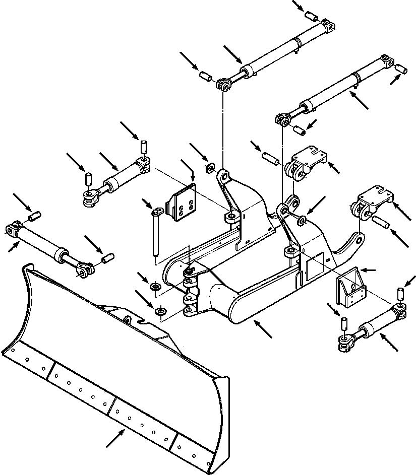 Bulldozers Komatsu / D38E-1/P-1 S/N P085501-P085798(D38EP1) / BLADE EQUIPMENT D38E-1(17-002 : 17ADTD8H.001)