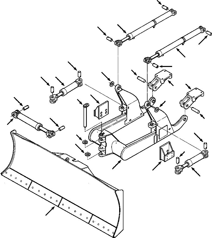 Bulldozers Komatsu / D38E-1/P-1 S/N P085501-P085798(D38EP1) / BLADE EQUIPMENT D38P-1(17-004 : 17ADTD8H.002)