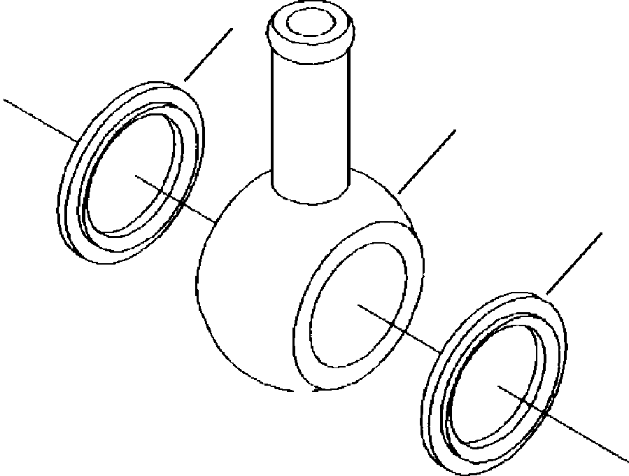 Bulldozers Komatsu / D38E-1A/P-1A S/N P086301-UP(D38EP1A) / FIG. A4106-A2A1 DRAIN TUBE CONNECTION - FUEL PUMP(A-044 : A4106-A2A1)