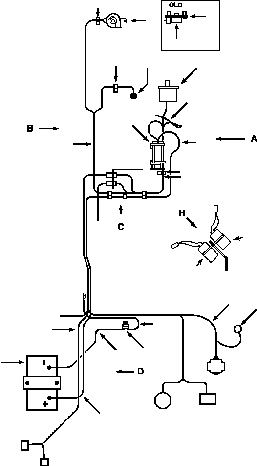 Bulldozers Komatsu / D38E-1A/P-1A S/N P086301-UP(D38EP1A) / FIG. E0200-01A0 ELECTRICAL WIRING - WITH ROPS CAB(E-006 : E0200-01A0)