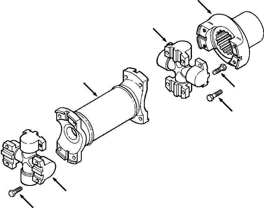 Bulldozers Komatsu / D38E-1A/P-1A S/N P086301-UP(D38EP1A) / FIG. F2200-01A0 DRIVE SHAFT(F-002 : F2200-01A0)