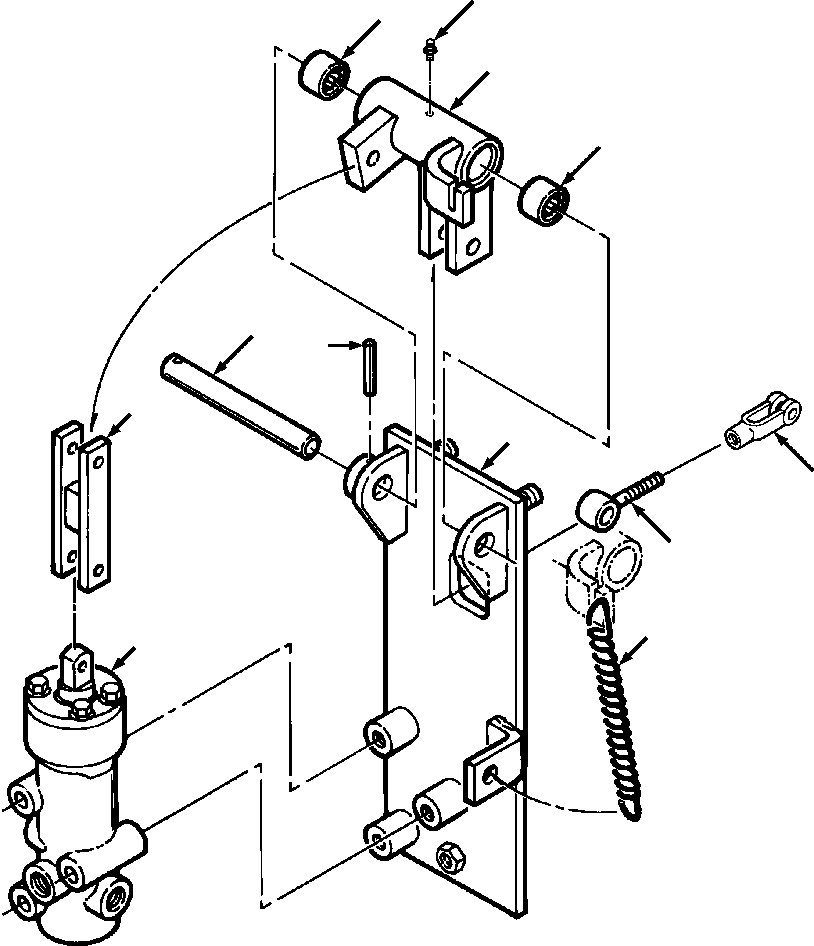 Bulldozers Komatsu / D38E-1A/P-1A S/N P086301-UP(D38EP1A) / FIG. F2300-02A6 BRAKE VALVE CONTROL(F-018 : F2300-02A6)