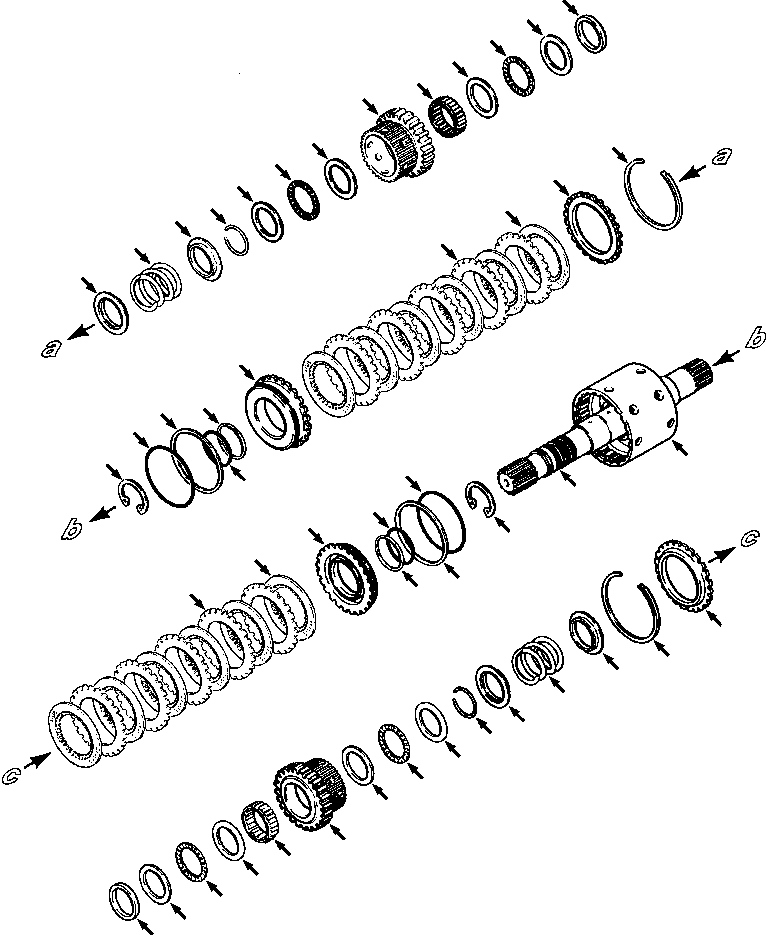 Bulldozers Komatsu / D38E-1A/P-1A S/N P086301-UP(D38EP1A) / FIG. F2320-52A2 TRANSMISSION - DIRECTIONAL (INPUT) SHAFT(F-070 : F2320-52A2)