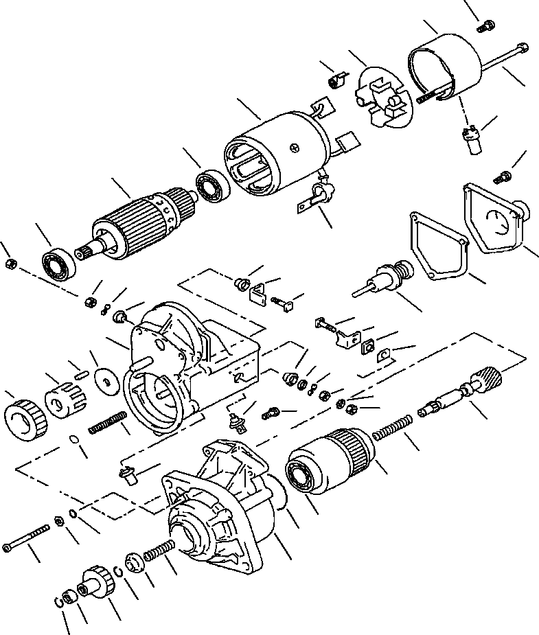 Bulldozers Komatsu / D39E-1A/P-1A S/N P096338-UP(D39EP1A) / FIG. A6112-A1A1 STARTING MOTOR - NIPPON DENSO(A-082 : A6112-A1A1)