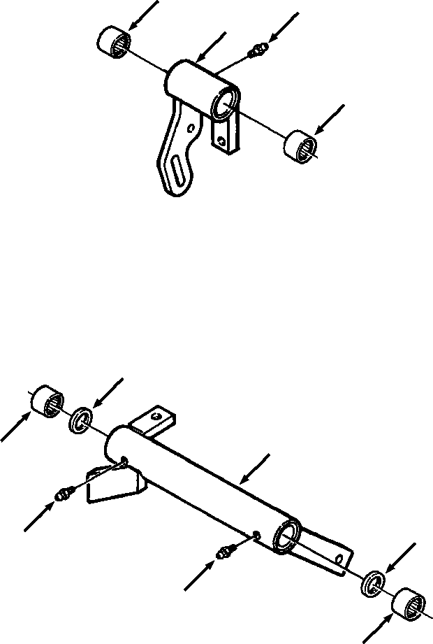 Bulldozers Komatsu / D39E-1A/P-1A S/N P096338-UP(D39EP1A) / FIG. B0000-01A1 THROTTLE LINKS(B-004 : B0000-01A1)