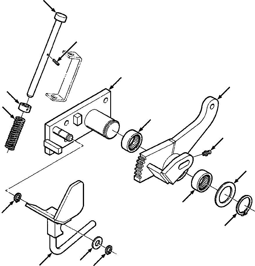 Bulldozers Komatsu / D39E-1A/P-1A S/N P096338-UP(D39EP1A) / FIG. F2300-02A1 BRAKE PAD(F-008 : F2300-02A1)