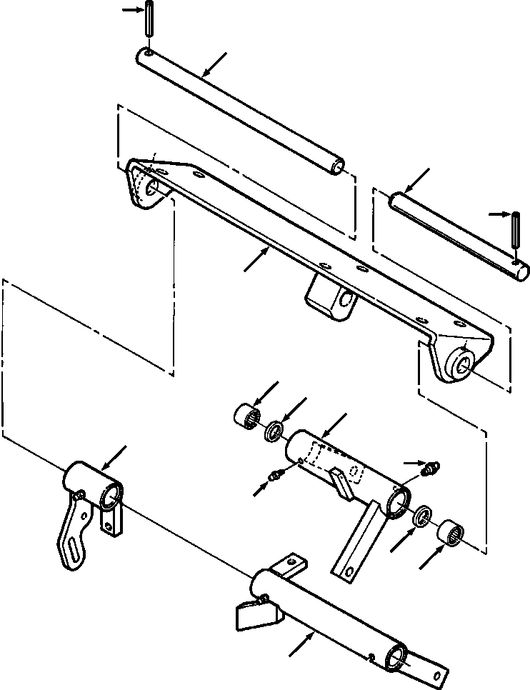 Bulldozers Komatsu / D39E-1A/P-1A S/N P096338-UP(D39EP1A) / FIG. F2300-02A2 BRAKE SUPPORT BRACKET(F-010 : F2300-02A2)