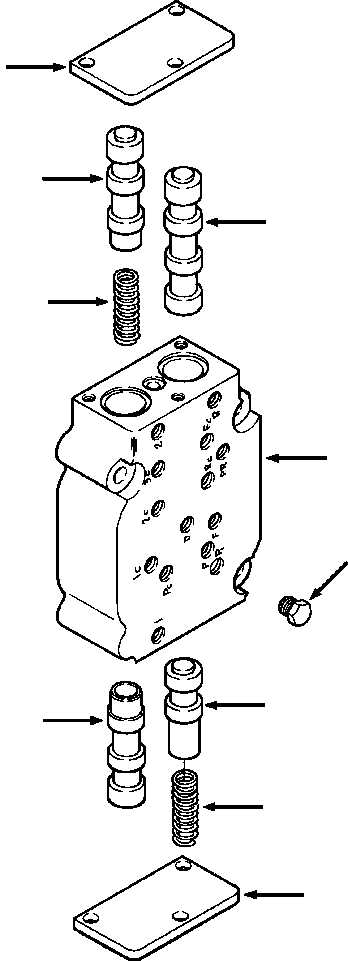 Bulldozers Komatsu / D39E-1A/P-1A S/N P096338-UP(D39EP1A) / FIG. F2320-52A7 TRANSMISSION - RANGE SELECTOR VALVE(F-080 : F2320-52A7)