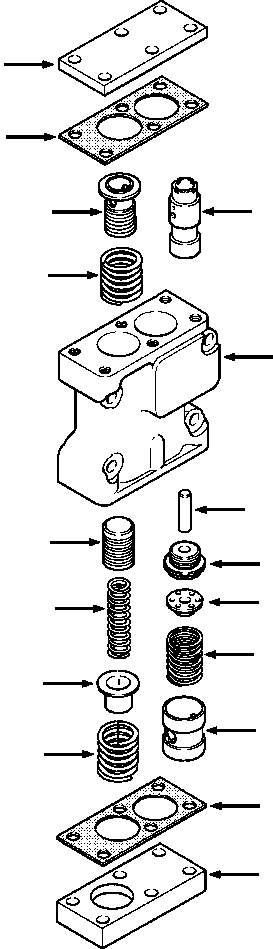 Bulldozers Komatsu / D39E-1A/P-1A S/N P096338-UP(D39EP1A) / FIG. F2320-52A8 TRANSMISSION - RATE OF RISE VALVE(F-082 : F2320-52A8)