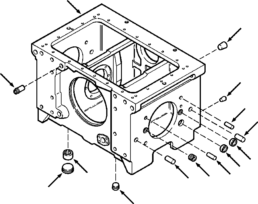 Bulldozers Komatsu / D39E-1A/P-1A S/N P096338-UP(D39EP1A) / FIG. J2110-01A0 REAR MAIN FRAME(J-004 : J2110-01A0)