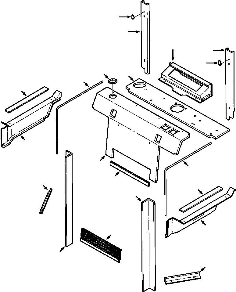 Bulldozers Komatsu / D39E-1A/P-1A S/N P096338-UP(D39EP1A) / FIG. K0210-03A2 ROPS CAB - SIDE COVERS AND INSULATION(K-024 : K0210-03A2)