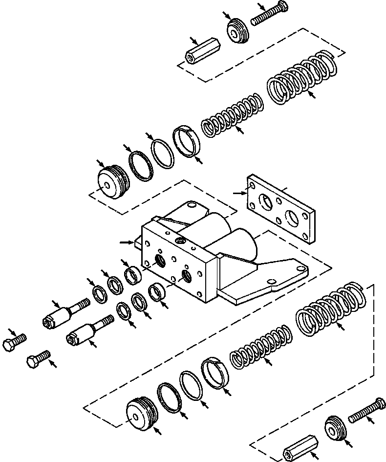 Bulldozers Komatsu / D39E-1/P-1 S/N P095872-P096337(D39EP1EM) / BRAKE CYLINDER(04-020 : 04ZZD32E.001)