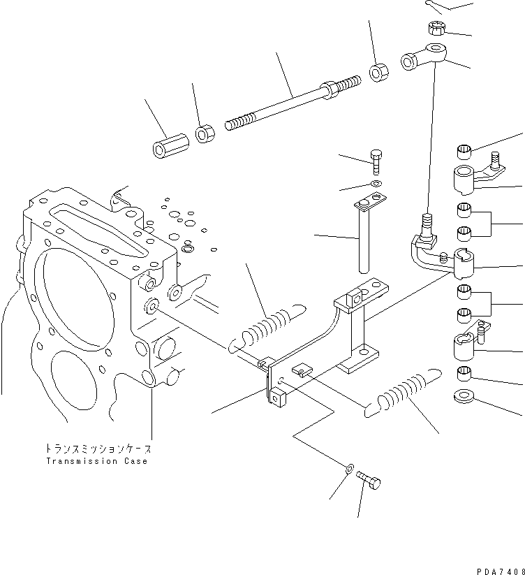 Bulldozers Komatsu / D41A-6 S/N B20001-UP(D41A-6C) / TRANSMISSION (INCHING CONTROL)(150320 : F2320-13A0)