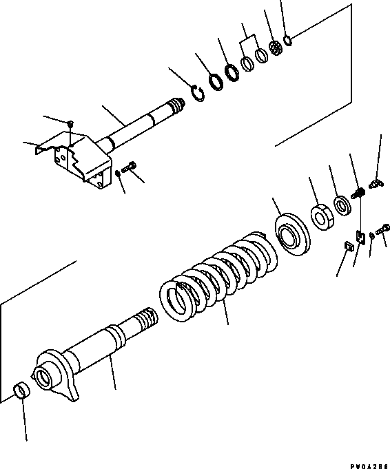 Bulldozers Komatsu / D41E-6 S/N B40001-UP(D41E6B) / IDLER CUSHION(300020 : R0120-01A0)