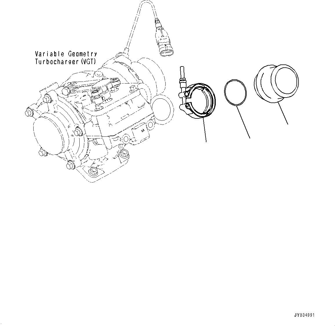 Bulldozers Komatsu / D51EXI-24 S/N B20001-UP(D51EXI24) / Air Intake Connector (#B20001-)(B000101 : A1310-001001)
