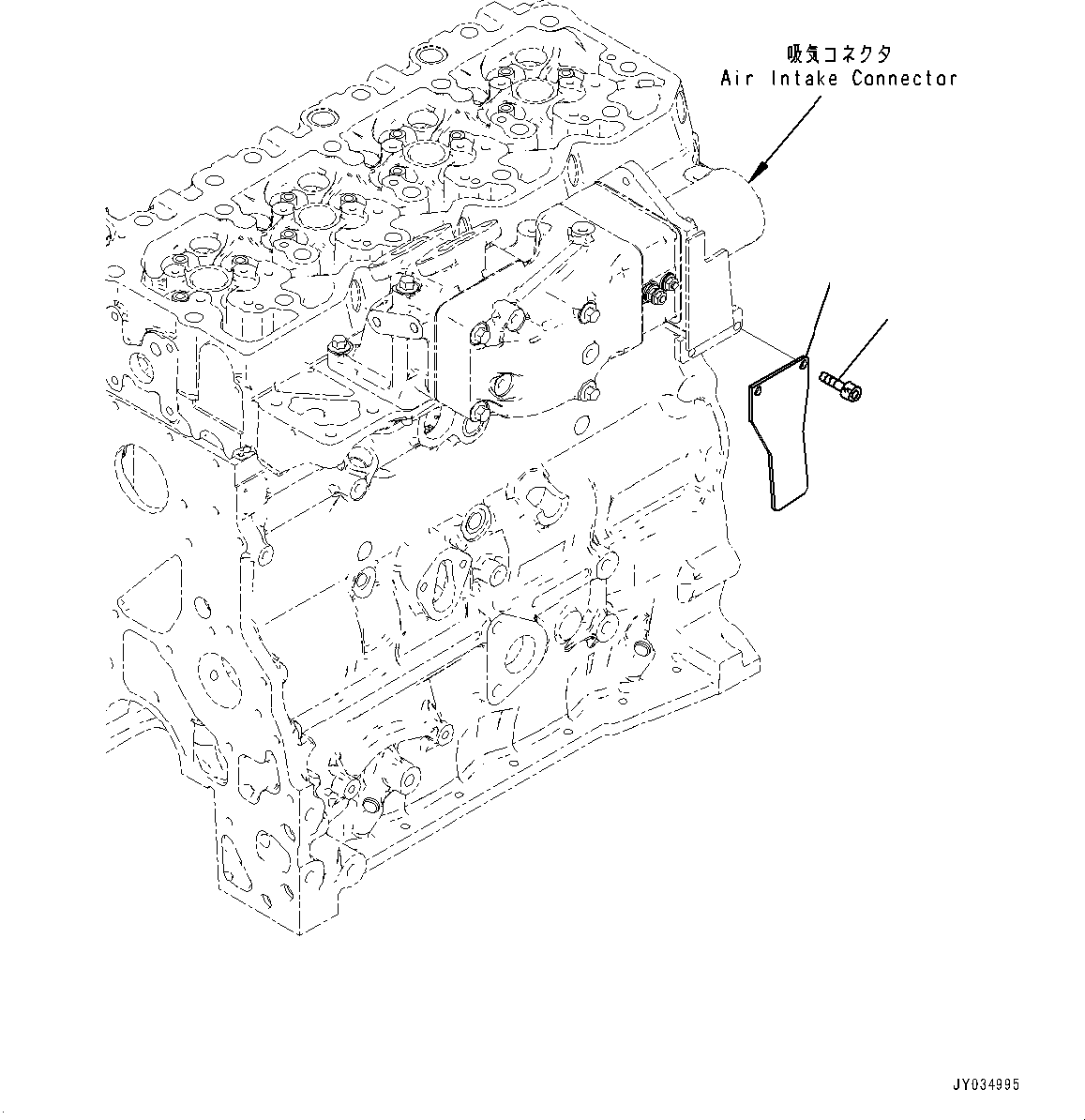 Bulldozers Komatsu / D51EXI-24 S/N B20001-UP(D51EXI24) / Air Intake Manifold Related Parts (#B20001-)(B000701 : B9999-001001)