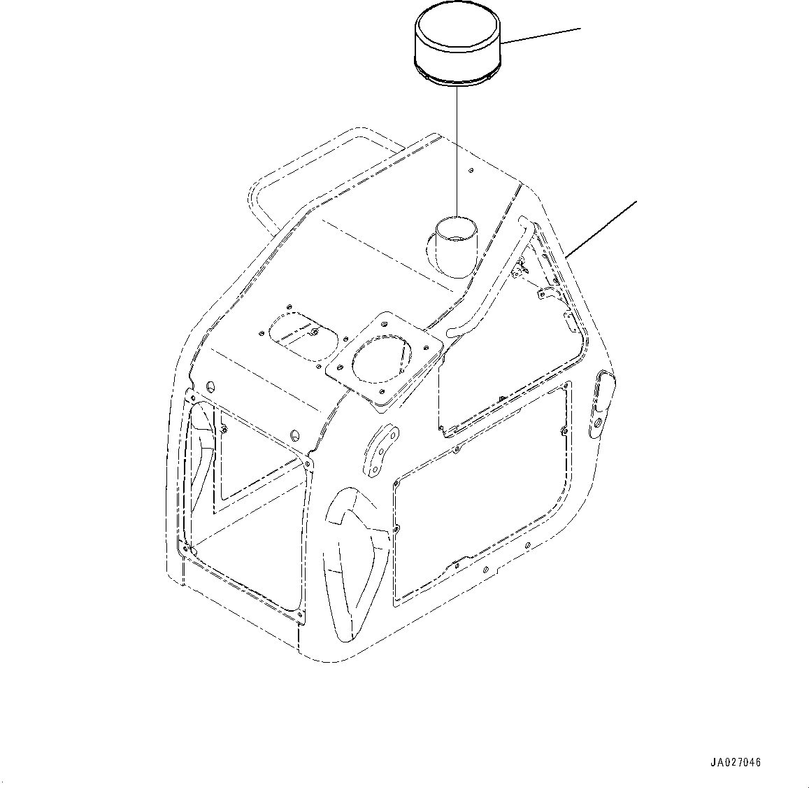 Bulldozers Komatsu / D51EXI-24 S/N B20001-UP(D51EXI24) / Air Pre-cleaner (#B20001-)(B003001 : A1470-502001)