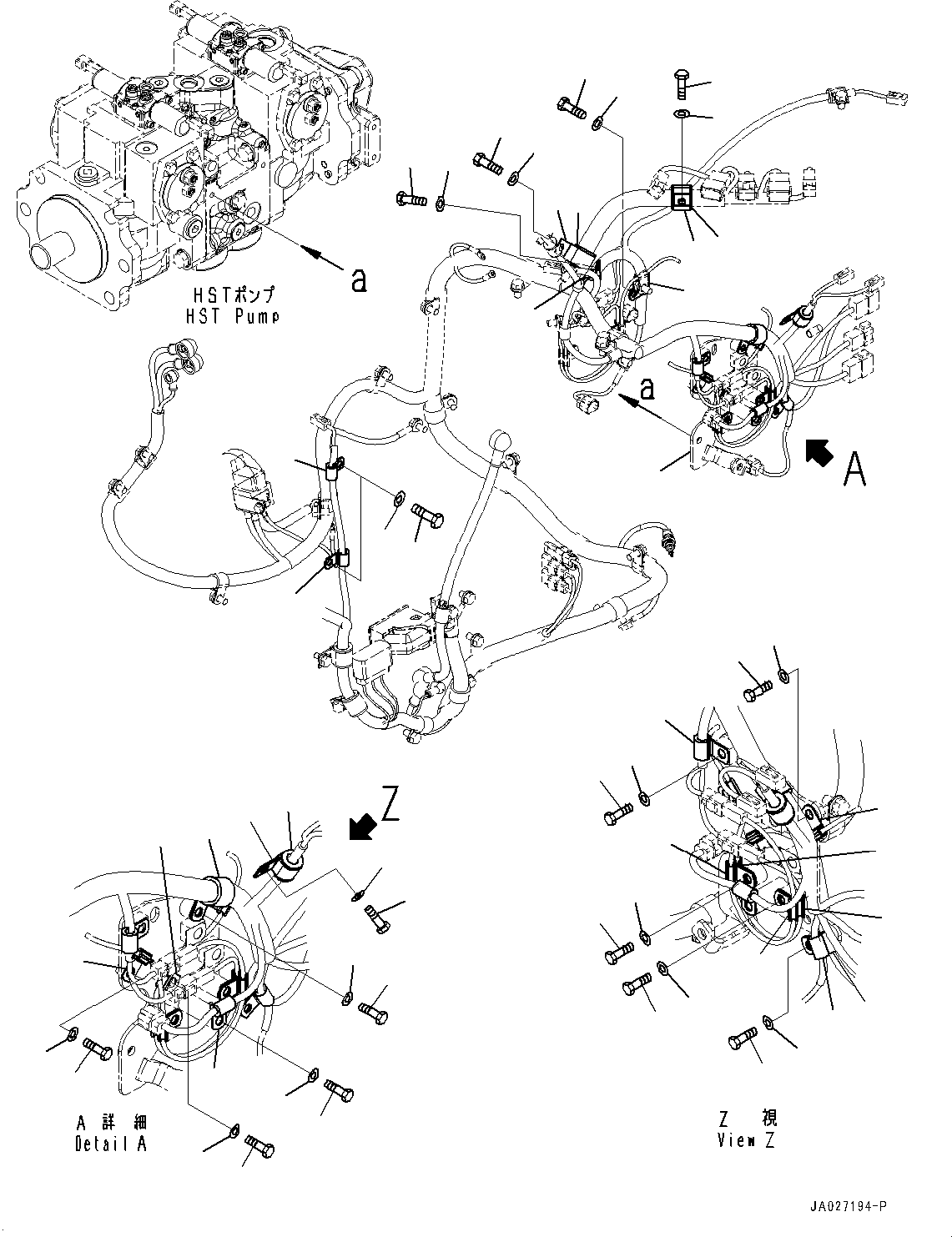 Bulldozers Komatsu / D51EXI-24 S/N B20001-UP(D51EXI24) / Engine Wiring Harness, Mounting (1/4) (#B20001-)(B010002 : B0500-001002)