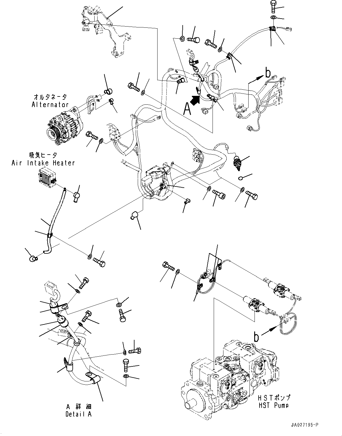 Bulldozers Komatsu / D51EXI-24 S/N B20001-UP(D51EXI24) / Engine Wiring Harness, Mounting (2/4) (#B20001-)(B010003 : B0500-001003)