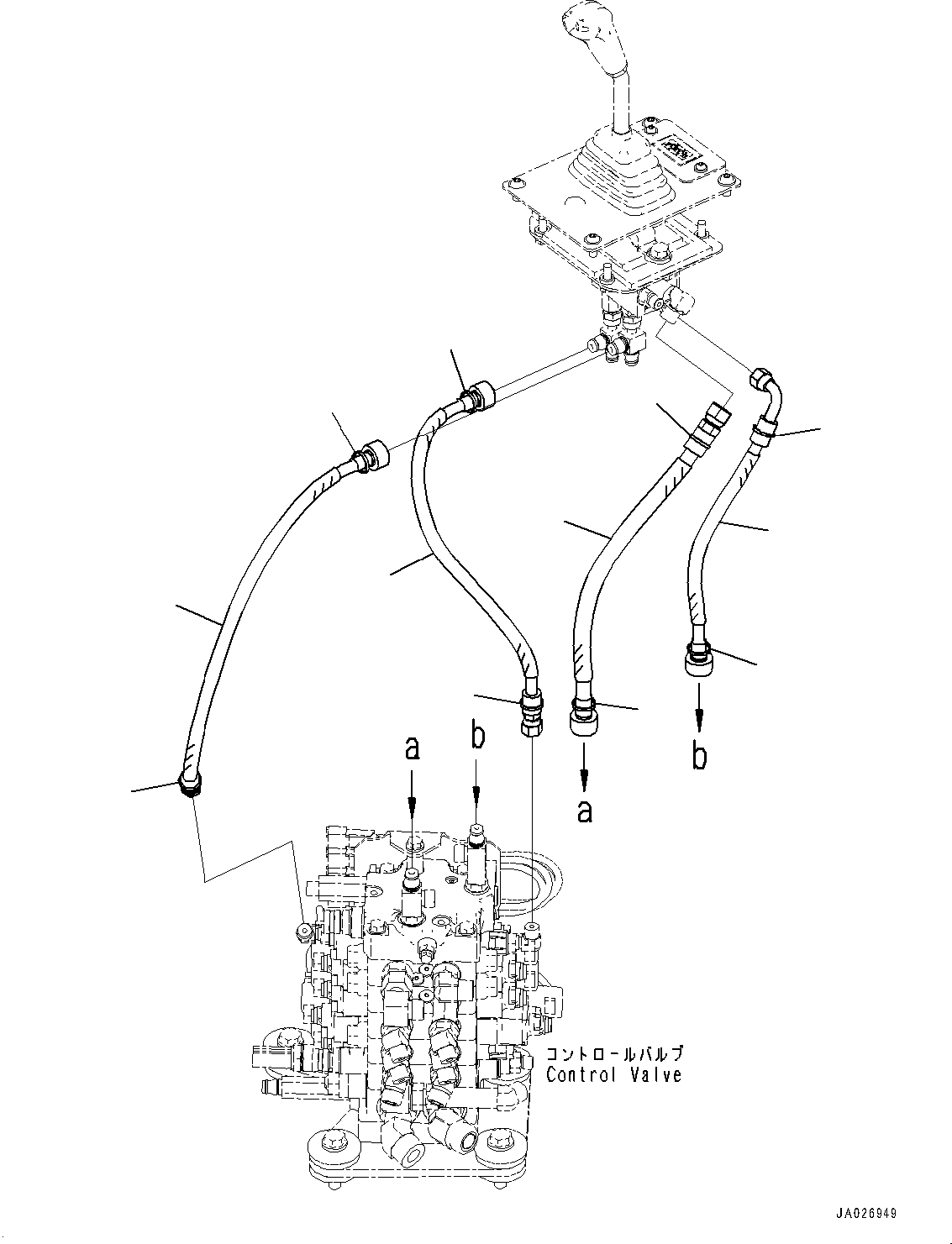 Bulldozers Komatsu / D51EXI-24 S/N B20001-UP(D51EXI24) / Rear Work Equipment Control, Piping and Hose (#B20001-)(K022001 : K2520-001001)