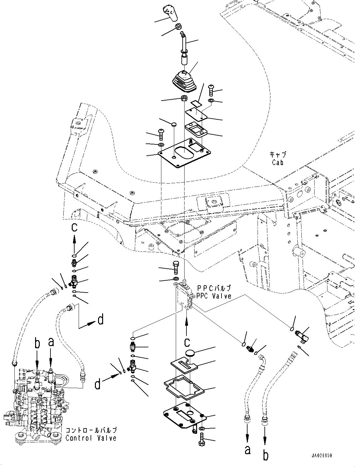 Bulldozers Komatsu / D51EXI-24 S/N B20001-UP(D51EXI24) / Rear Work Equipment Control, Lever (#B20001-)(K022003 : K2520-001003)