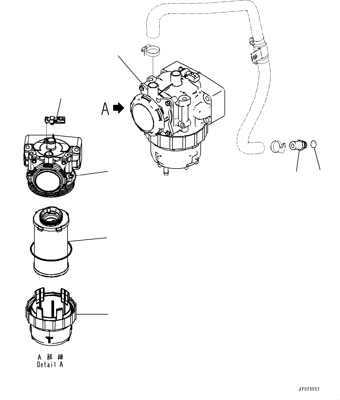 Bulldozers Komatsu / D61EX-24 S/N B60001-UP(D61EX-24) / Komatsu Closed Crankcase Ventilation (KCCV) (#B60001-)(B002003 : B0201-001003)