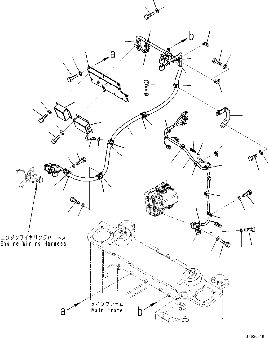 Bulldozers Komatsu / D61EX-24 S/N B60001-UP(D61EX-24) / Electric Wiring Harness, Wiring Harness (3/3) (#B60001-)(E002003 : E0200-001003)