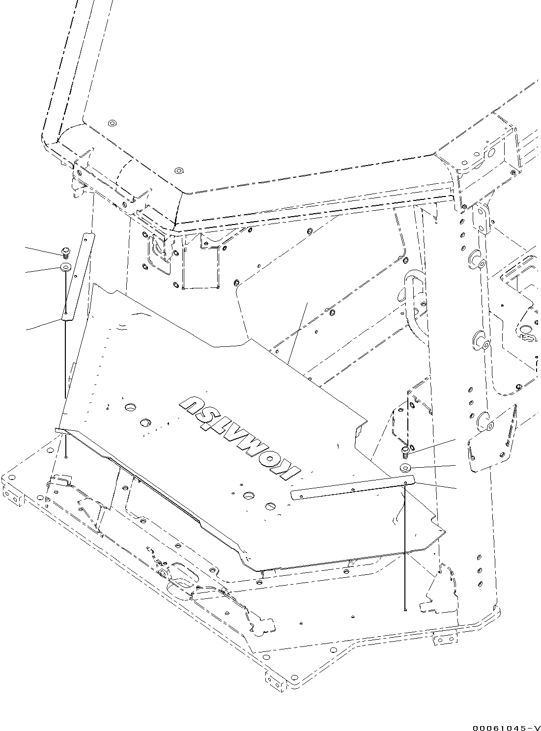 Bulldozers Komatsu / D61EX-23M0 S/N B50001(D61EXM0) / Floor Mat(K018001 : K0310-001001)