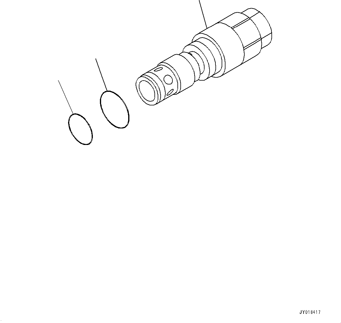 Bulldozers Komatsu / D61PXI-24 S/N B60001-UP(D61PXI24) / Proportional Pressure Control (PPC) Piping, Relief Valve (#B60001-)(H009009 : H1840-001009)