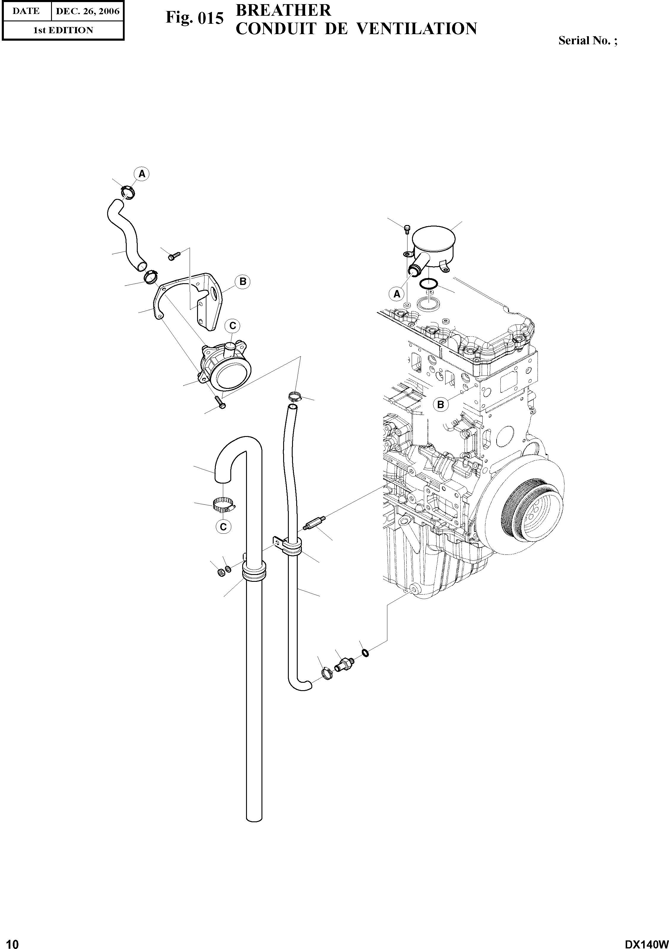 Other: DOOSAN-DAEWOO / DX140W(DX140W) / BREATHER(015 : 015)