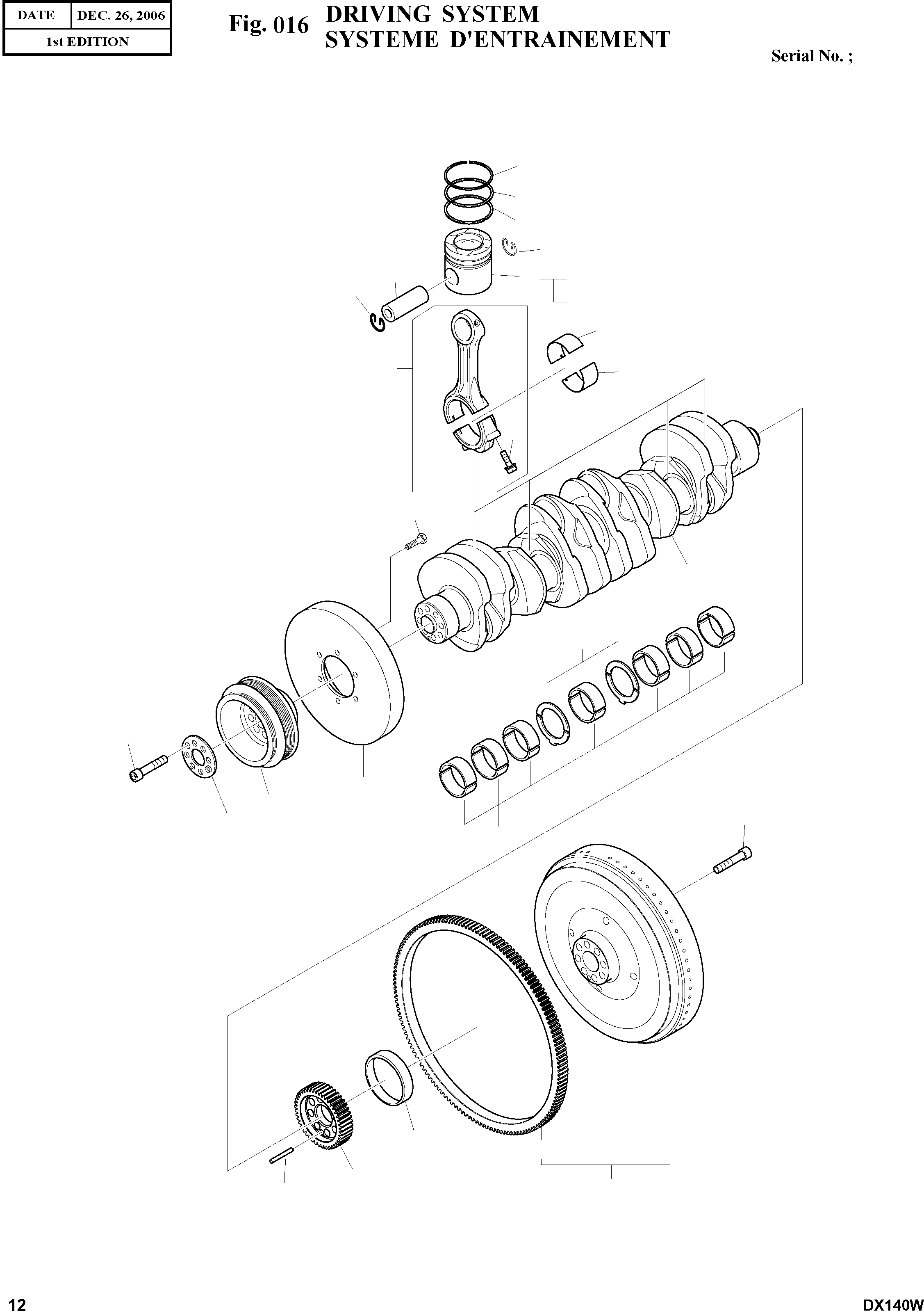 Other: DOOSAN-DAEWOO / DX140W(DX140W) / DRIVING SYSTEM(016 : 016)