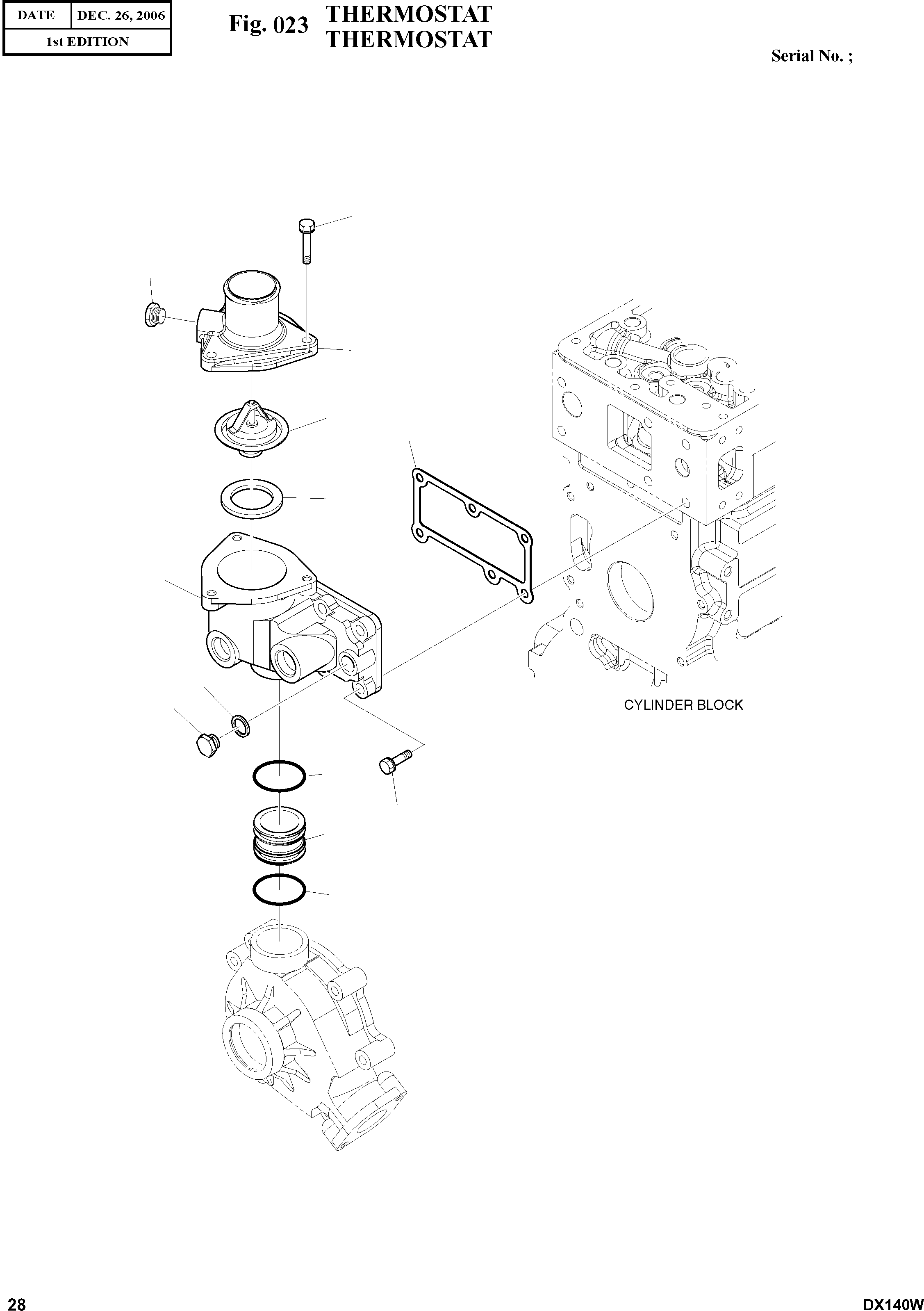 Other: DOOSAN-DAEWOO / DX140W(DX140W) / THERMOSTAT(023 : 023)