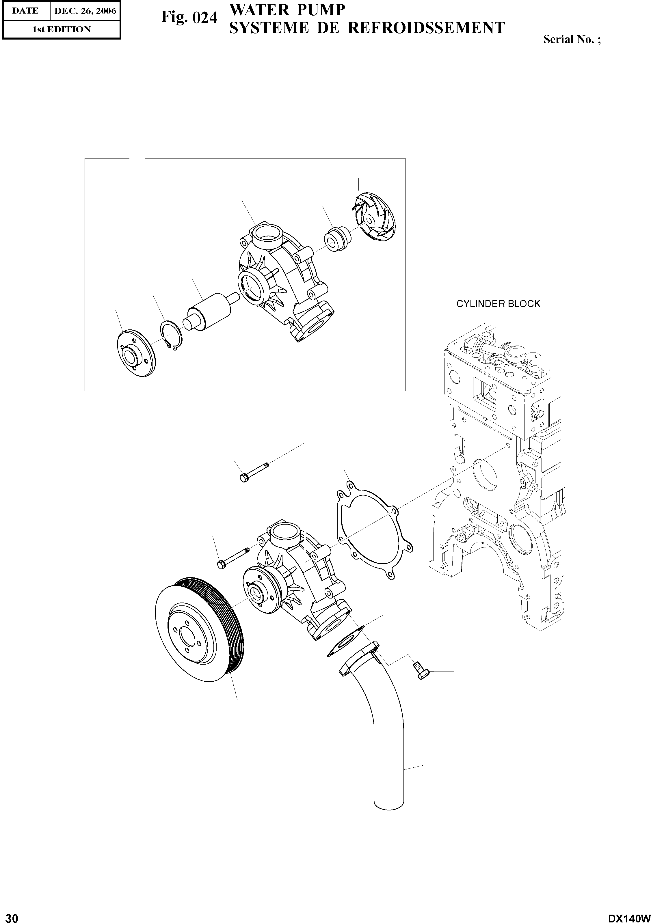 Other: DOOSAN-DAEWOO / DX140W(DX140W) / WATER PUMP(024 : 024)