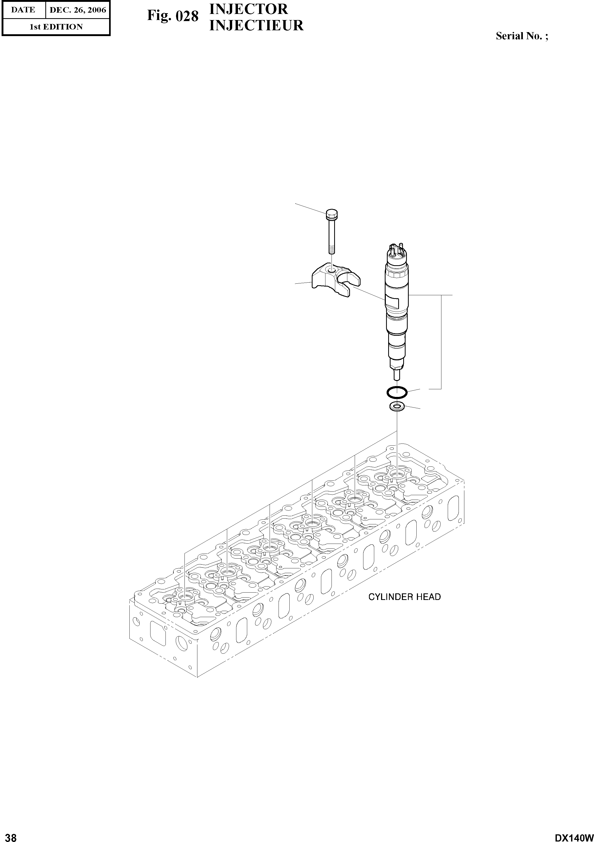 Other: DOOSAN-DAEWOO / DX140W(DX140W) / INJECTOR(028 : 028)