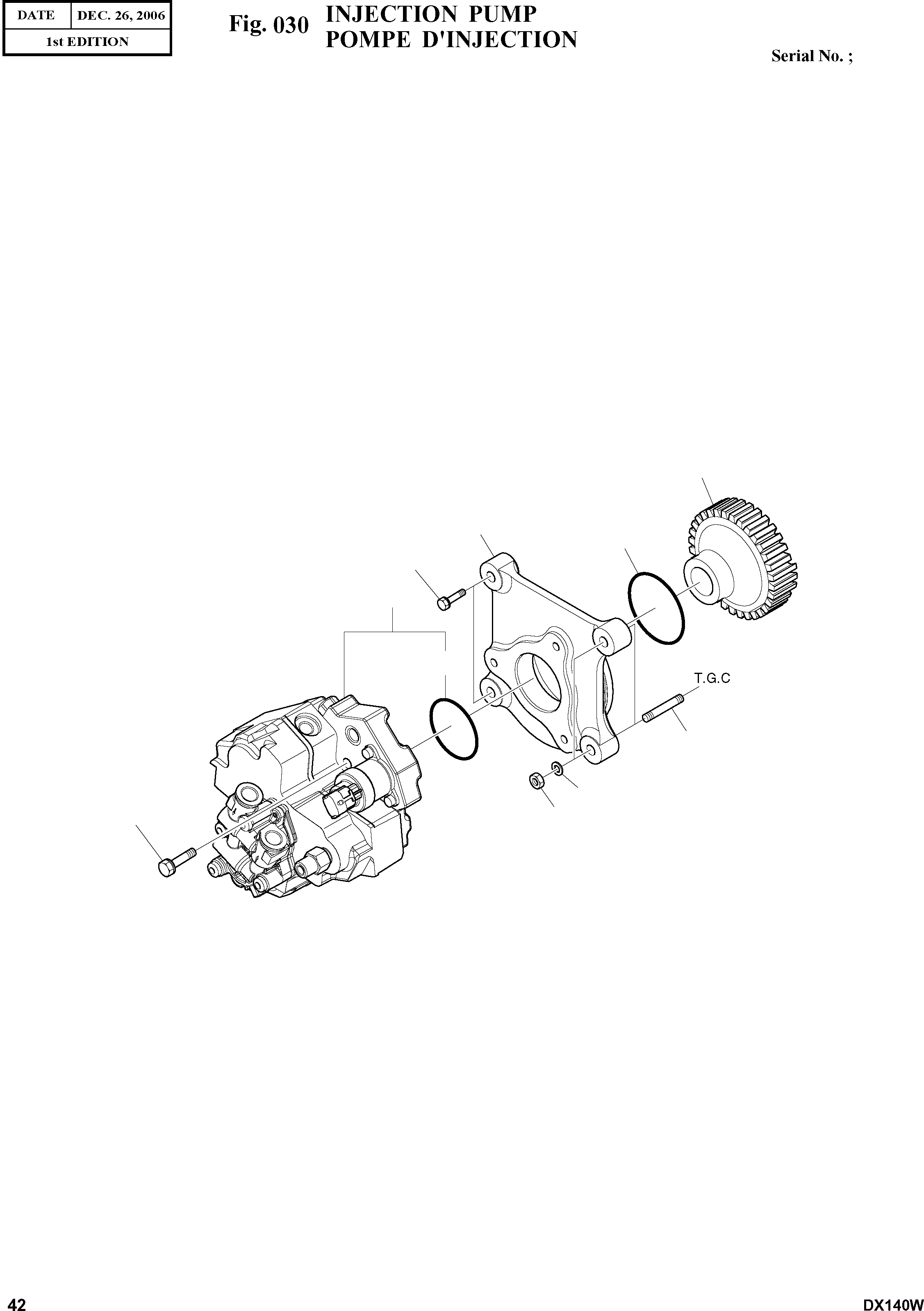 Other: DOOSAN-DAEWOO / DX140W(DX140W) / INJECTION PUMP(030 : 030)
