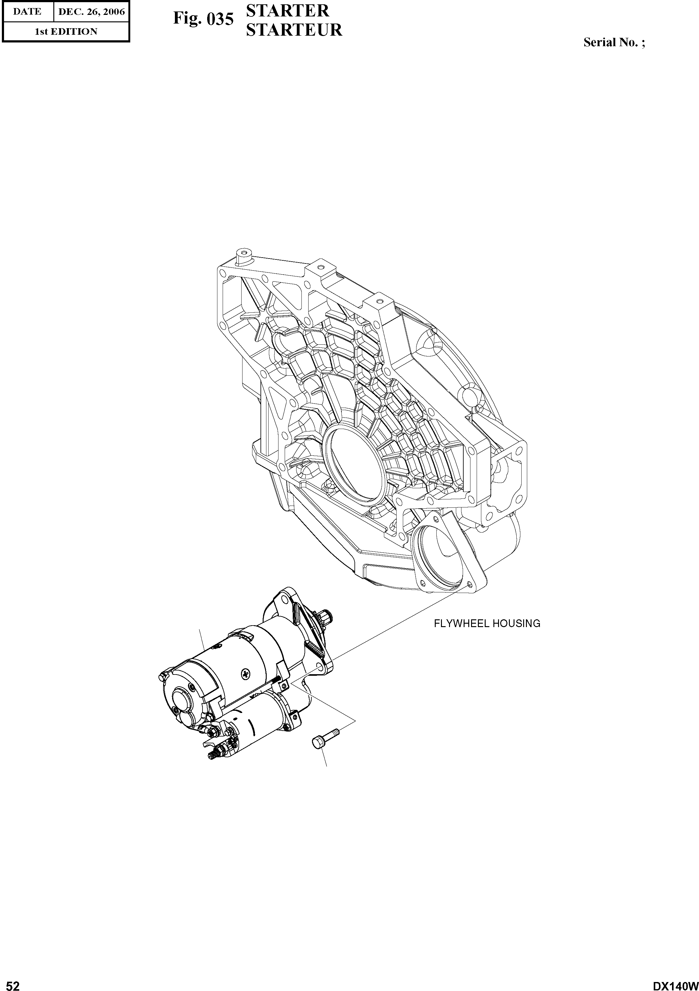 Other: DOOSAN-DAEWOO / DX140W(DX140W) / STARTER(035 : 035)