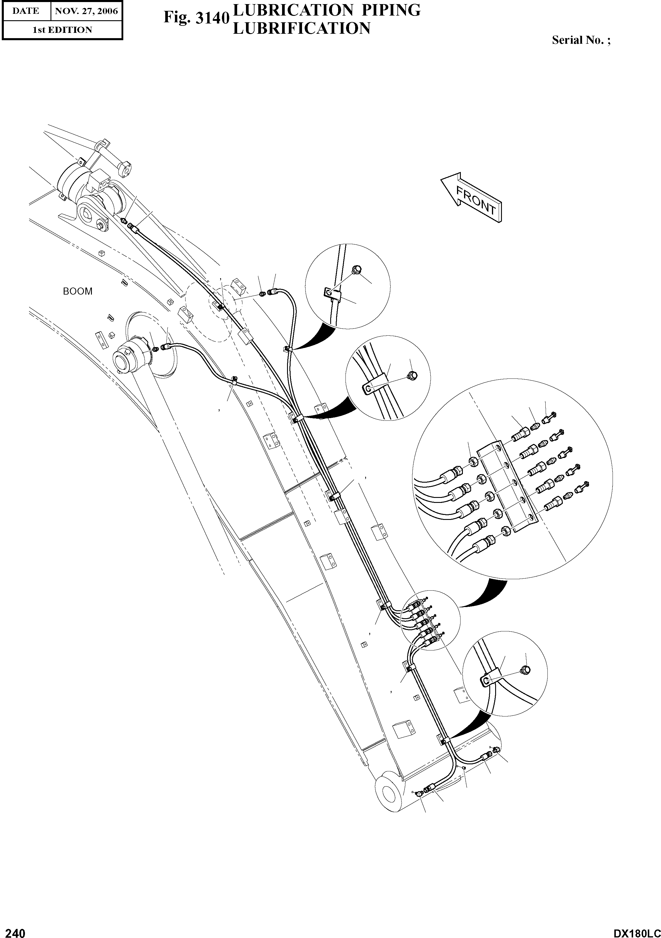 Other: DOOSAN-DAEWOO / DX180LC(DX180LC) / LUBRICATION PIPING(3140 : 3140)