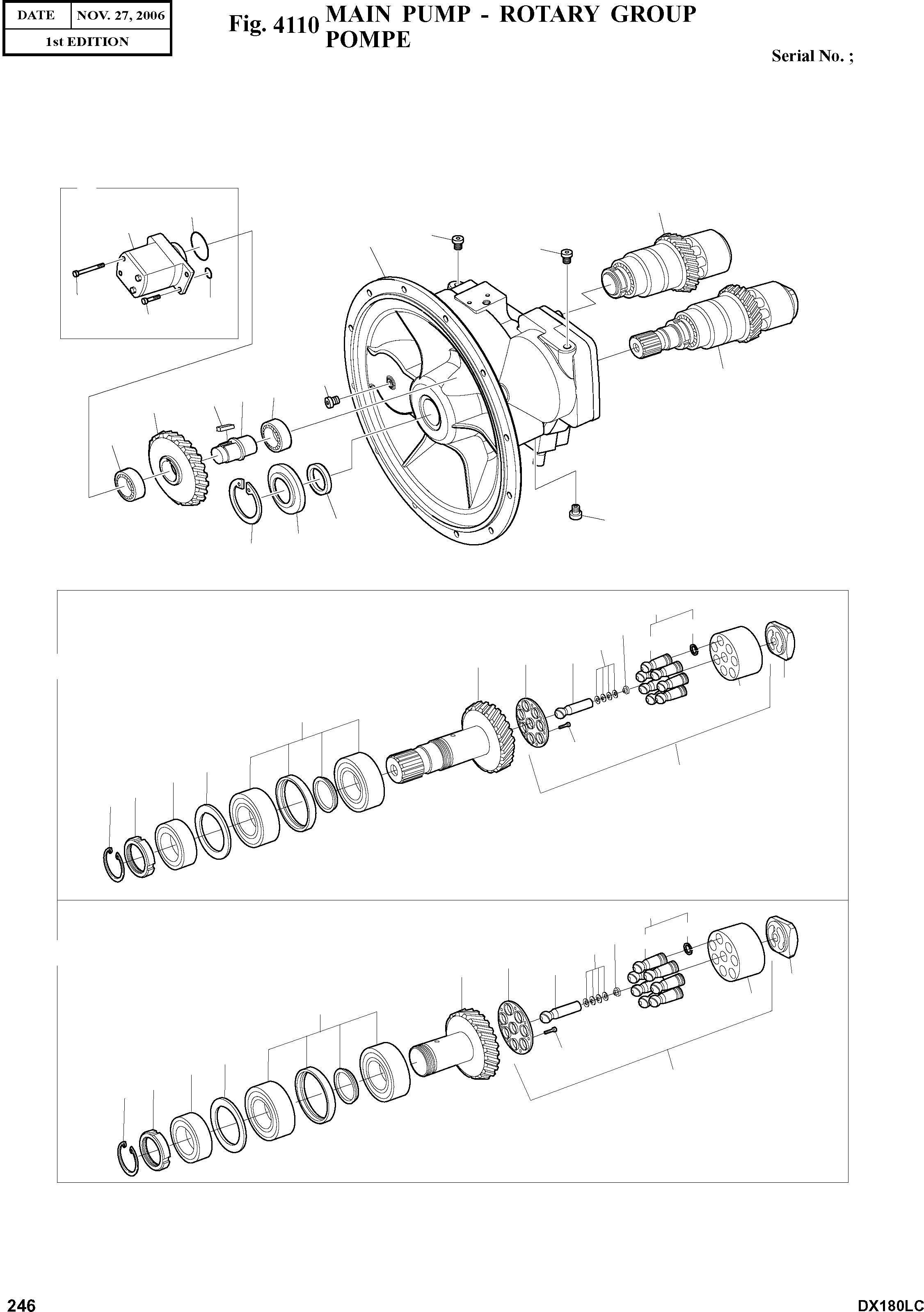 Other: DOOSAN-DAEWOO / DX180LC(DX180LC) / MAIN PUMP - ROTARY GROUP(4110 : 4110)