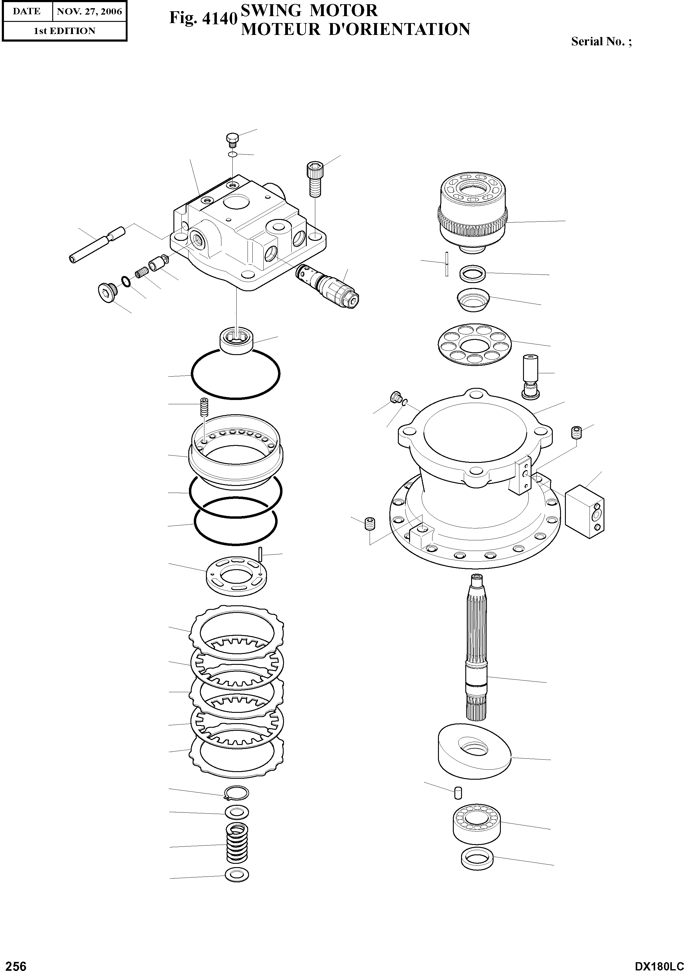 Other: DOOSAN-DAEWOO / DX180LC(DX180LC) / SWING MOTOR(4140 : 4140)
