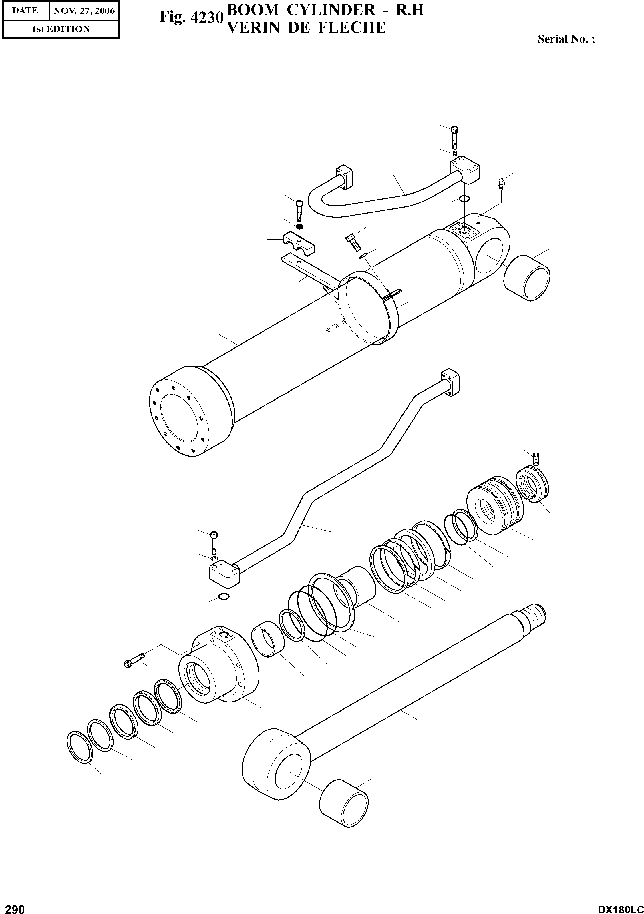 Other: DOOSAN-DAEWOO / DX180LC(DX180LC) / BOOM CYLINDER - R.H(4230 : 4230)