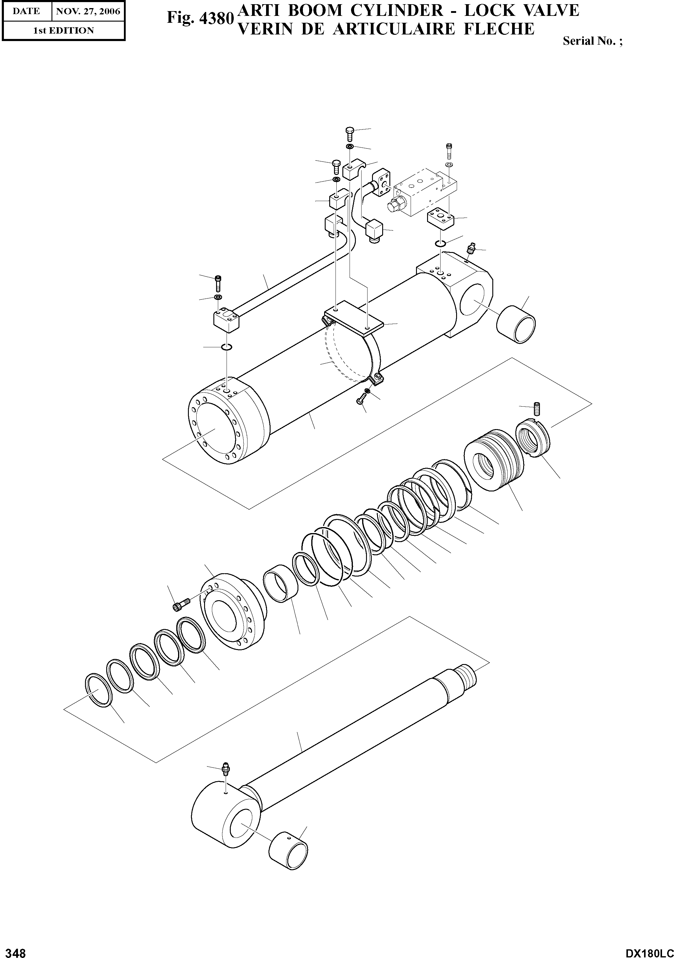 Other: DOOSAN-DAEWOO / DX180LC(DX180LC) / ARTI BOOM CYLINDER - LOCK VALVE(4380 : 4380)