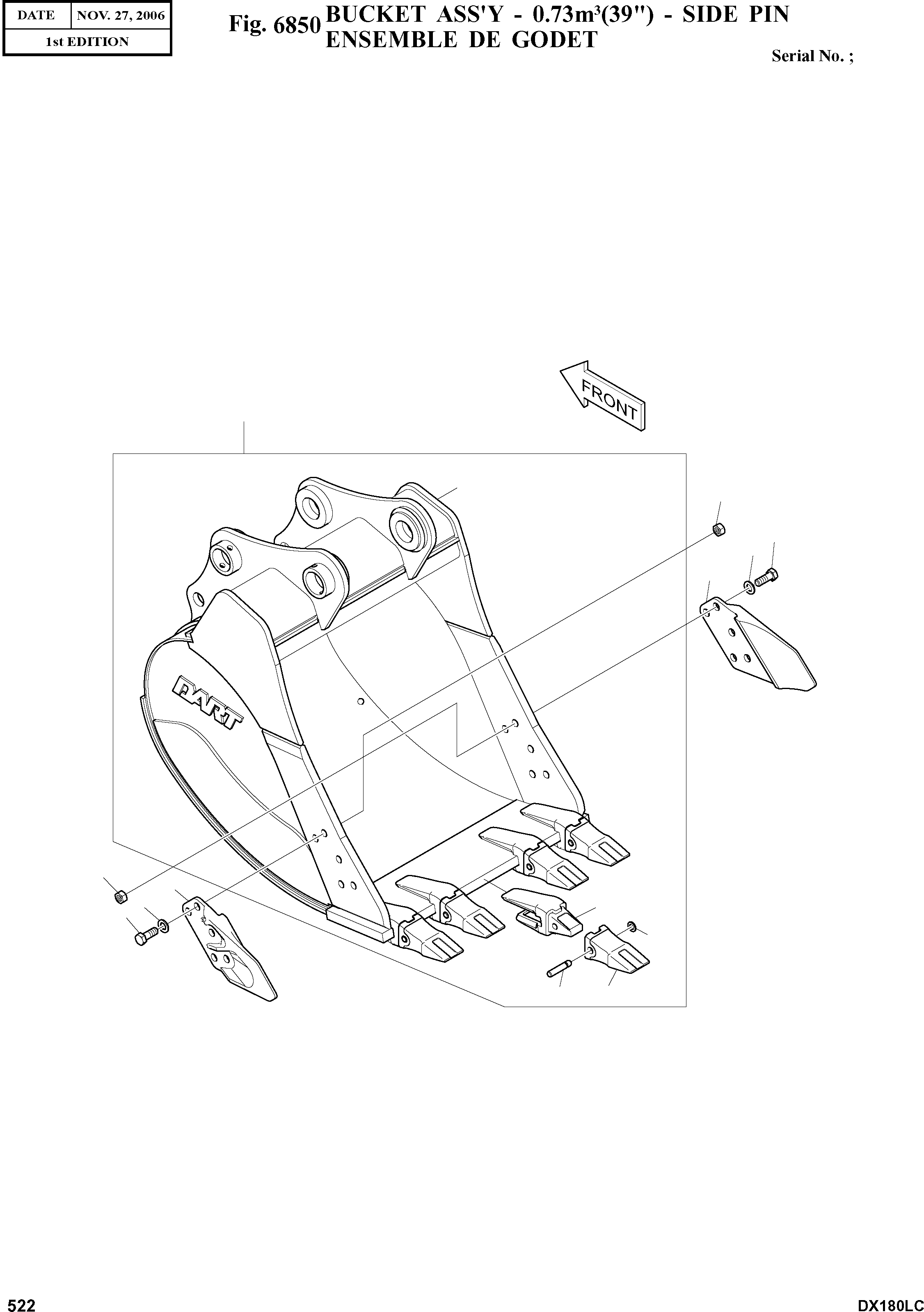 Other: DOOSAN-DAEWOO / DX180LC(DX180LC) / BUCKET ASS