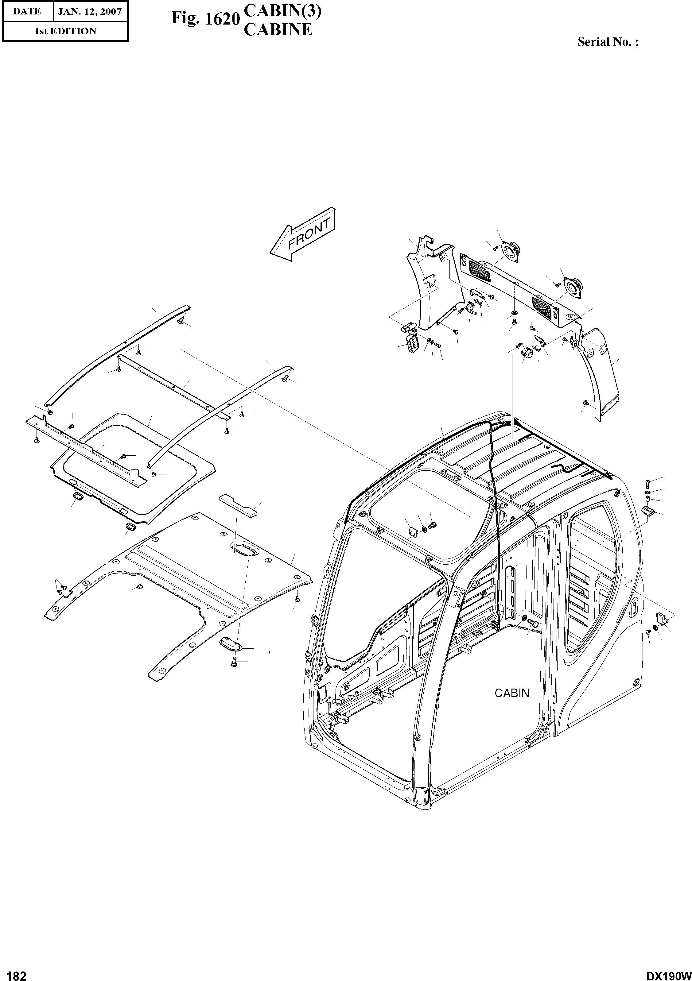 Other: DOOSAN-DAEWOO / DX190W(DX190W) / CABIN(3)(1620 : 1620)