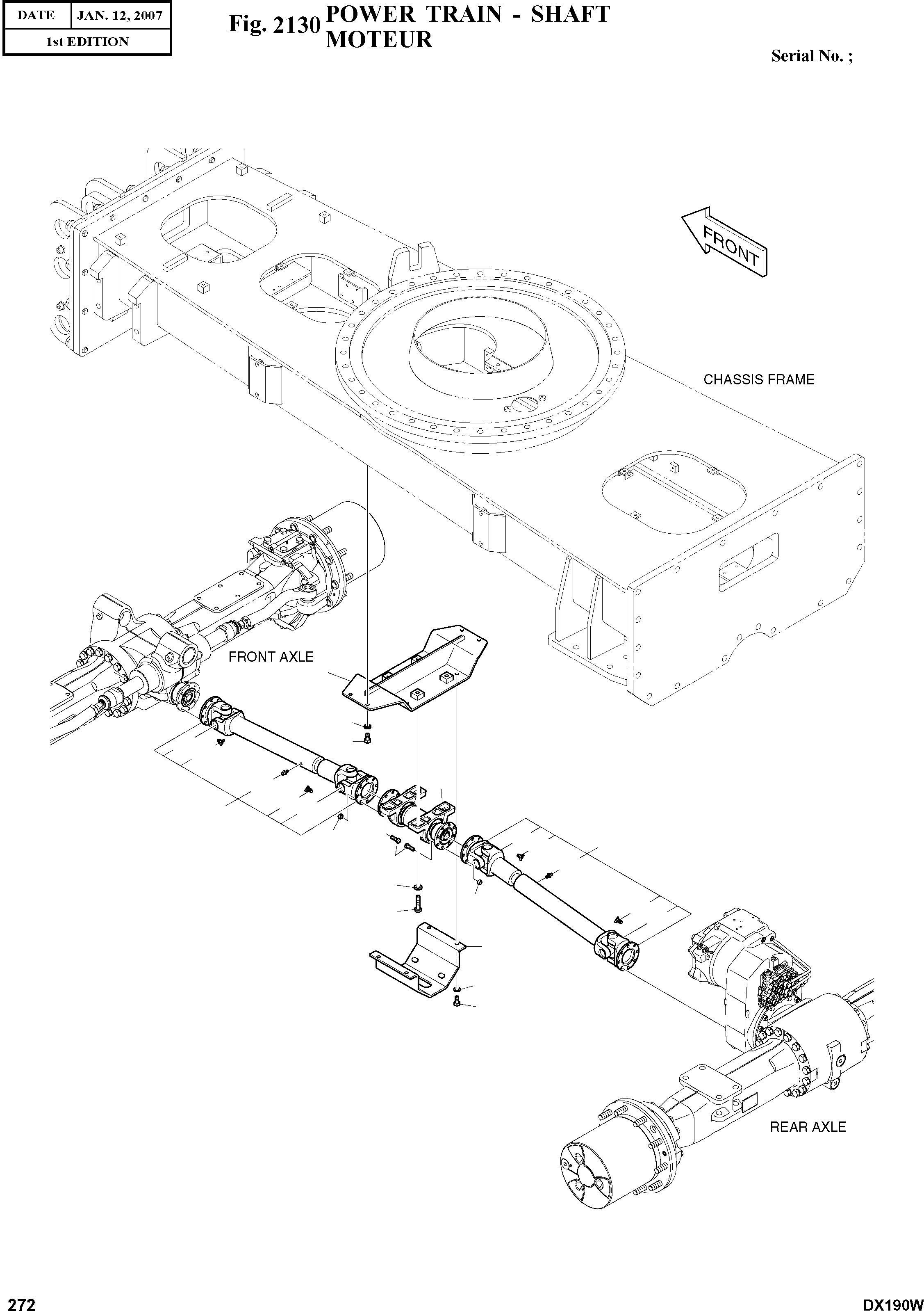 Other: DOOSAN-DAEWOO / DX190W(DX190W) / POWER TRAIN - SHAFT(2130 : 2130)