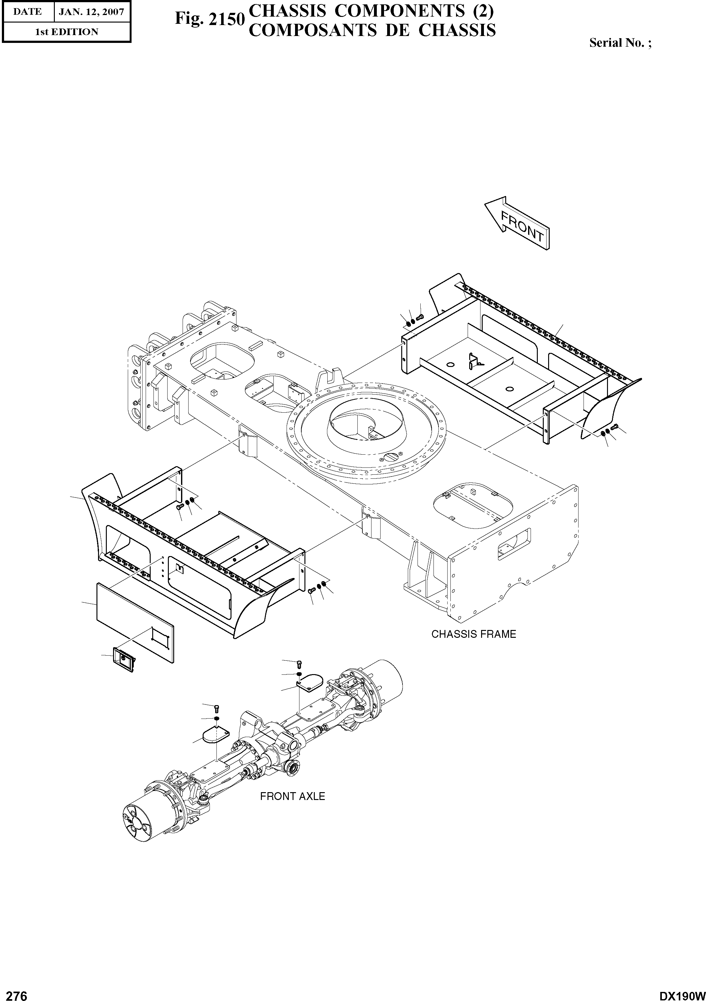 Other: DOOSAN-DAEWOO / DX190W(DX190W) / CHASSIS COMPONENTS (2)(2150 : 2150)
