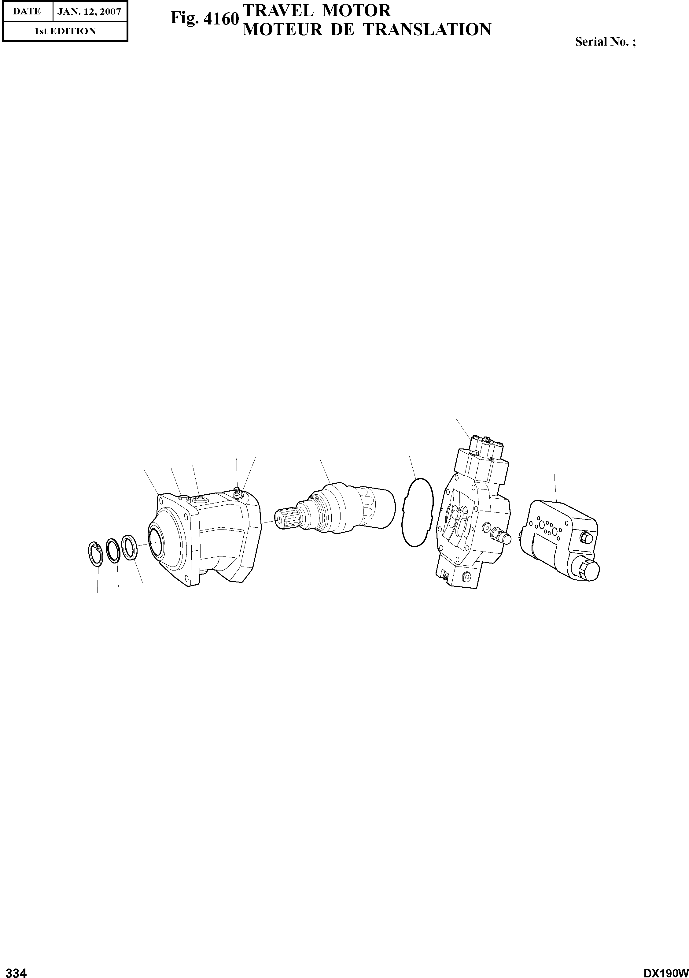 Other: DOOSAN-DAEWOO / DX190W(DX190W) / TRAVEL MOTOR(4160 : 4160)