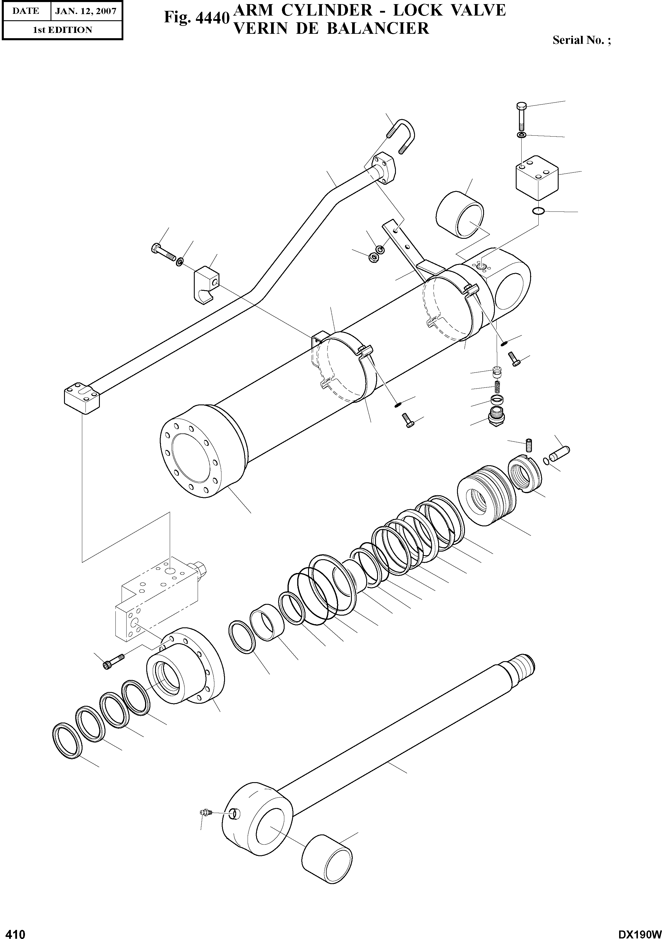 Other: DOOSAN-DAEWOO / DX190W(DX190W) / ARM CYLINDER - LOCK VALVE(4440 : 4440)