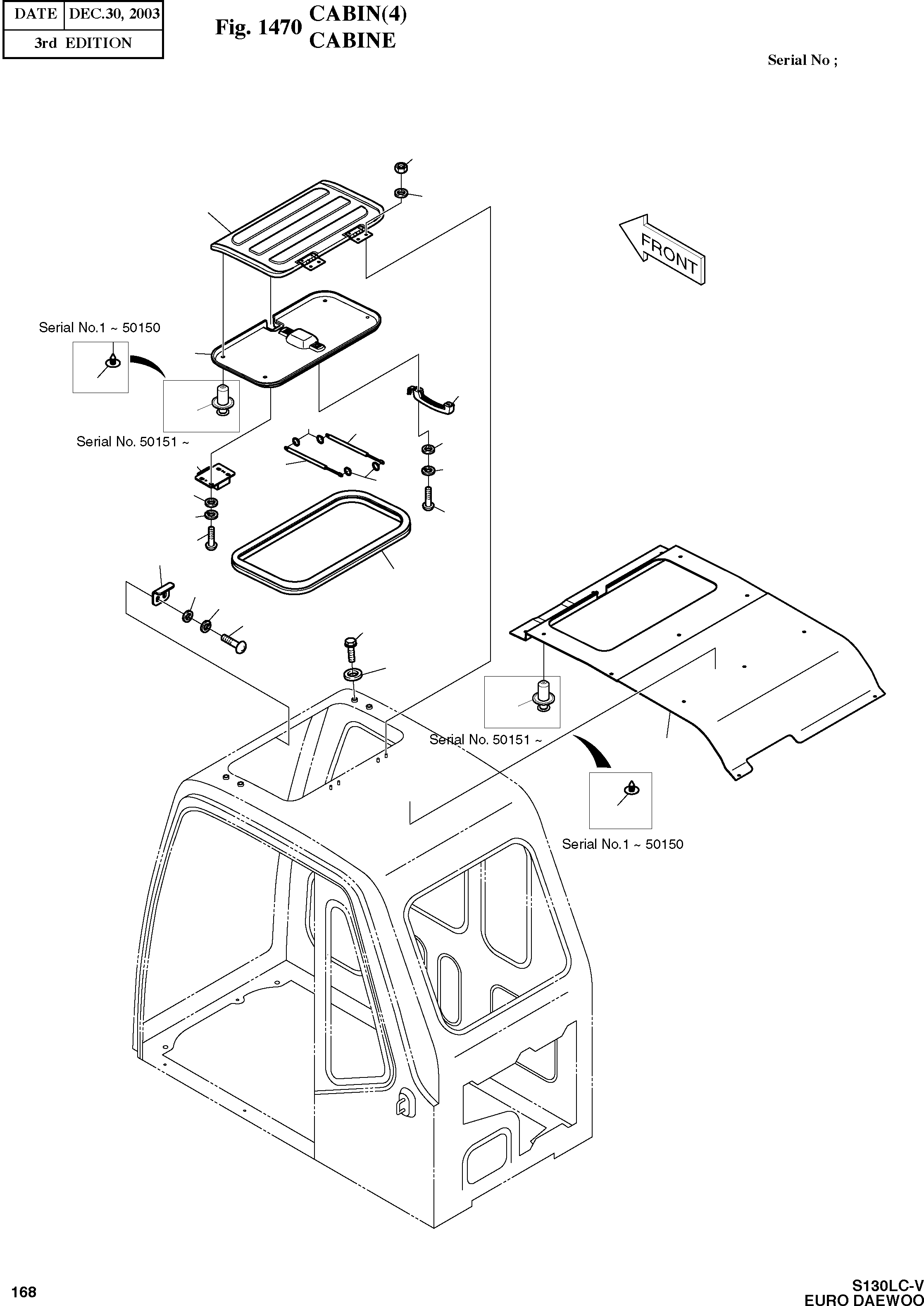 Other: DOOSAN-DAEWOO / SOLAR 130LC-V - DIEU(E130LC-V) / CABIN(4)(1470 : 1470)